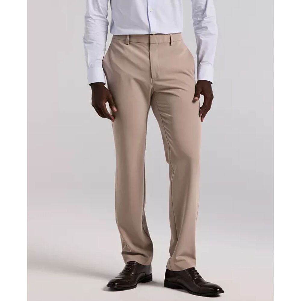 Perry Ellis Portfolio Folio Flex Dress Slacks Men's Size 34 Stone Classic NWT